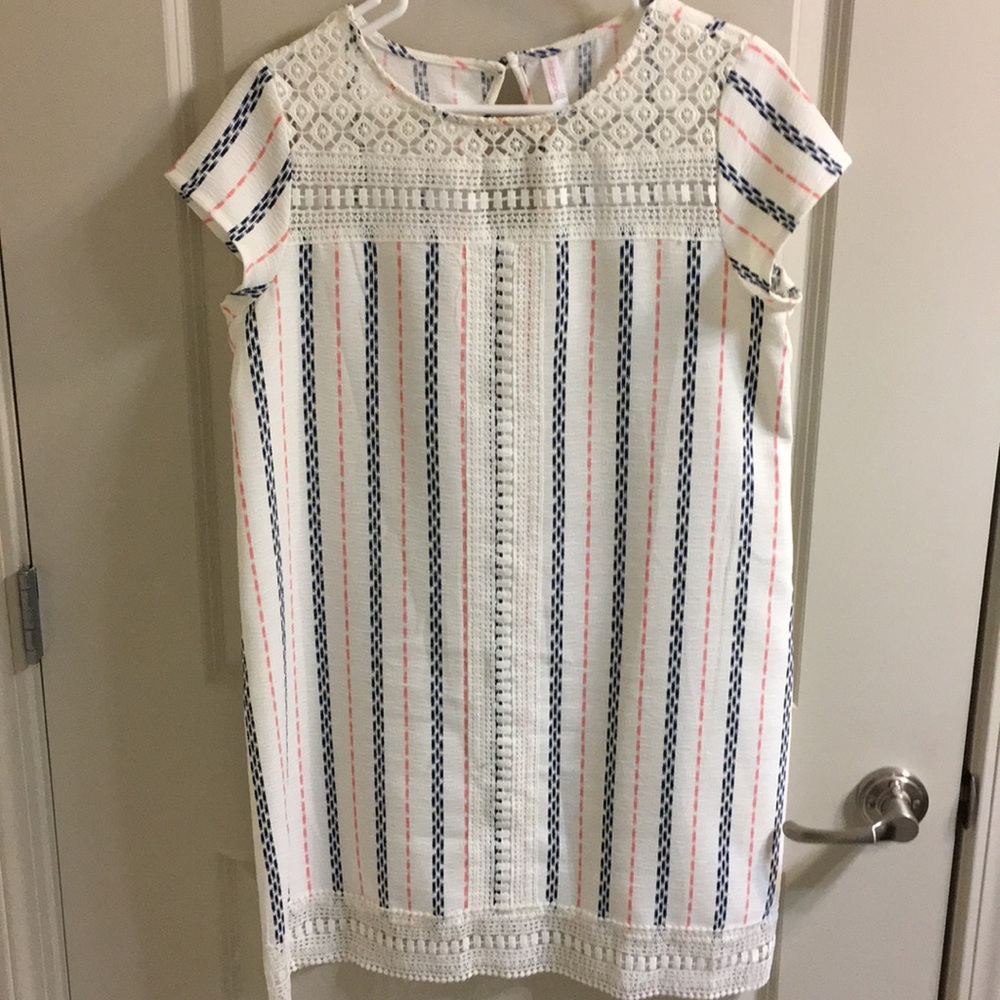 White striped dress